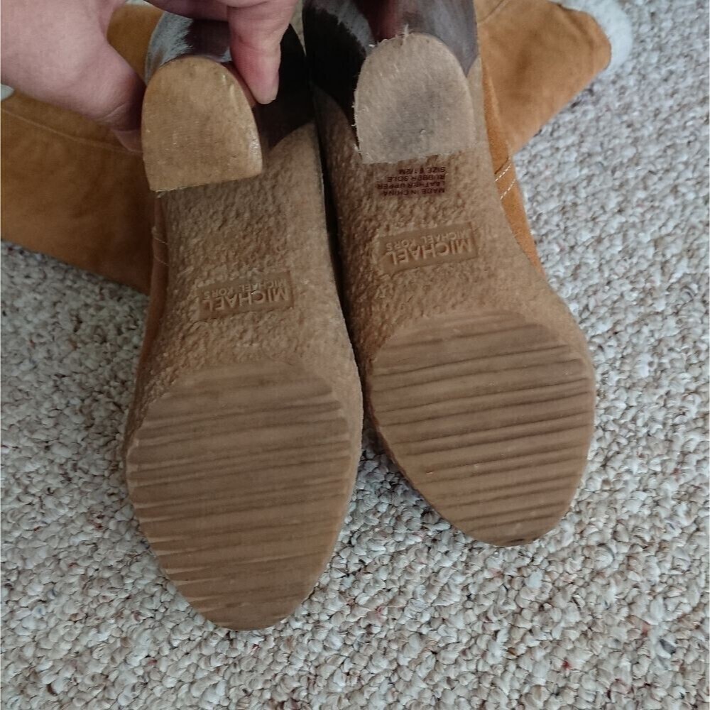 Michael Michael Kors Shearling light brown Boot size 6.5 - Picture 6 of 7